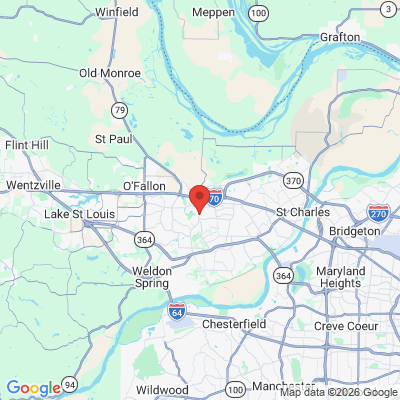 Map to  office in Saint Peters, MO