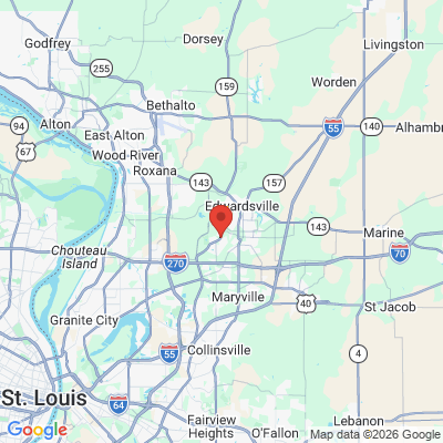 Map to  office in Glen Carbon, IL