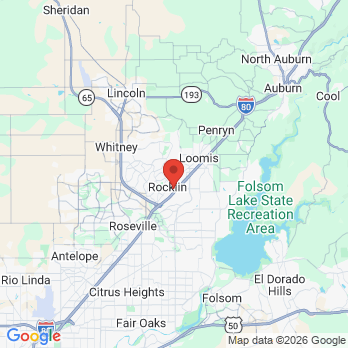 Map to Dr. Sumeet Kaur Family Dentistry office in Rocklin, CA