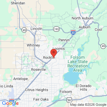 Map to Rocklin Family Dental Group office in Rocklin, CA