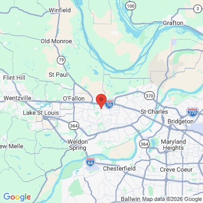 Map to  office in Saint Peters, MO