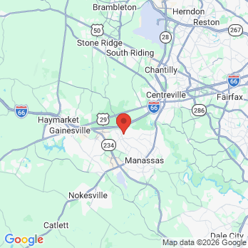 Map to sudley manor dental care office in Manassas, VA