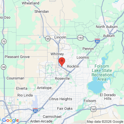 Map to  office in Roseville, CA