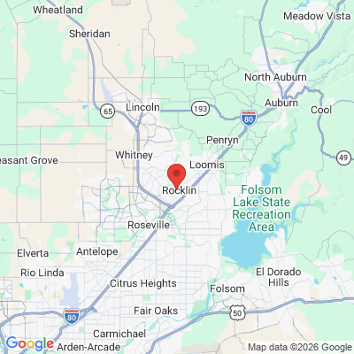 Map to  office in Rocklin, CA