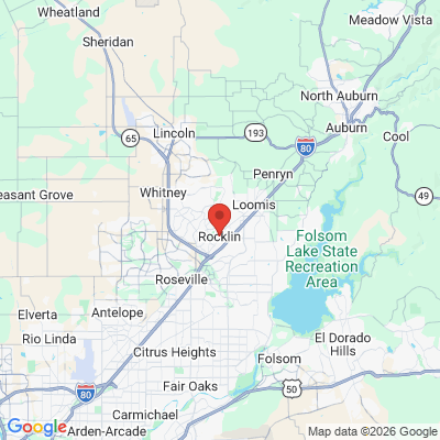 Map to  office in Rocklin, CA