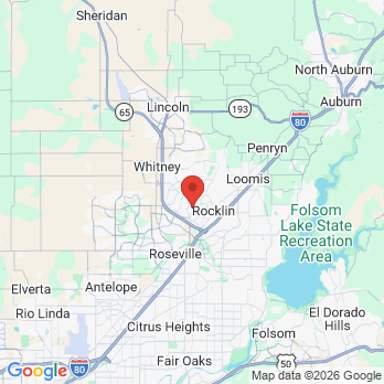 Map to Rocklin Oral Surgery office in Rocklin, CA