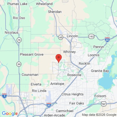 Map to  office in Roseville, CA