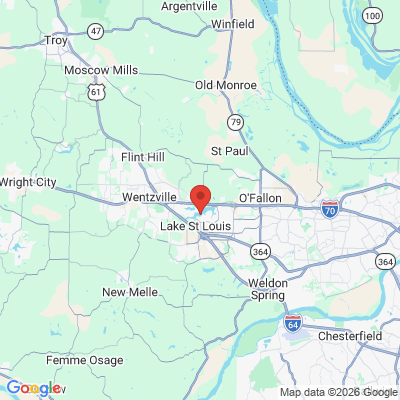 Map to  office in Lake Saint Louis, MO