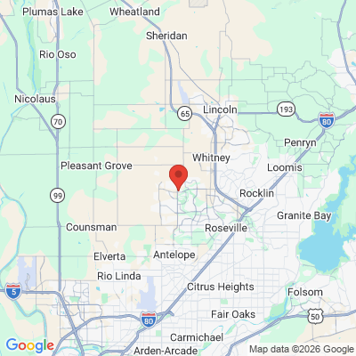 Map to  office in Roseville, CA