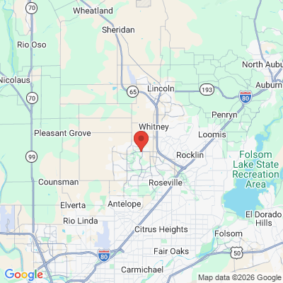 Map to  office in Roseville, CA