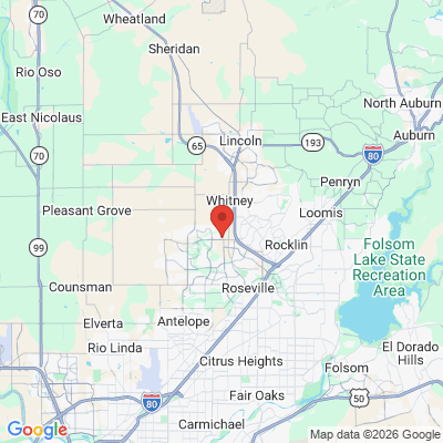 Map to  office in Roseville, CA