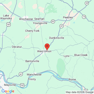 Map to  office in West Union, OH