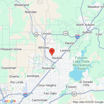 Map to  office in Rocklin, CA