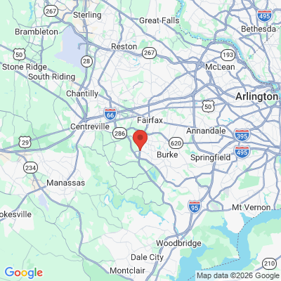 Map to  office in Burke, VA