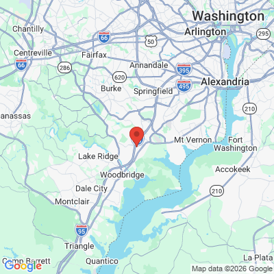 Map to  office in Lorton, VA