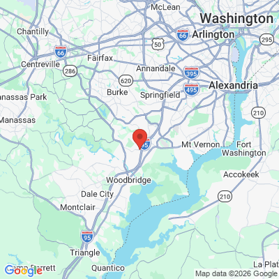 Map to  office in Lorton, VA