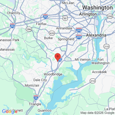 Map to  office in Lorton, VA