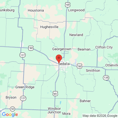 Map to  office in Sedalia, MO