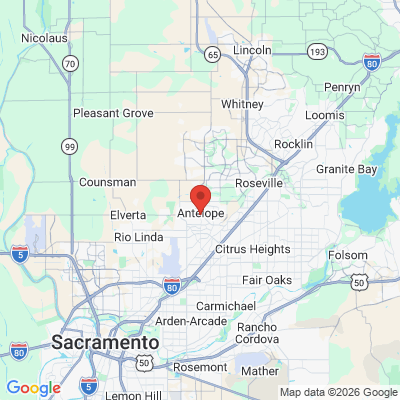 Map to  office in Antelope, CA