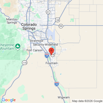 Map to  office in Fountain Dental Center
