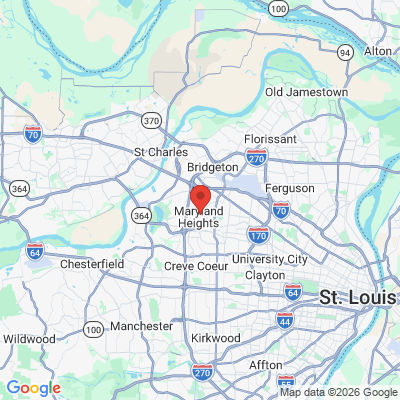 Map to  office in Maryland Heights, MO