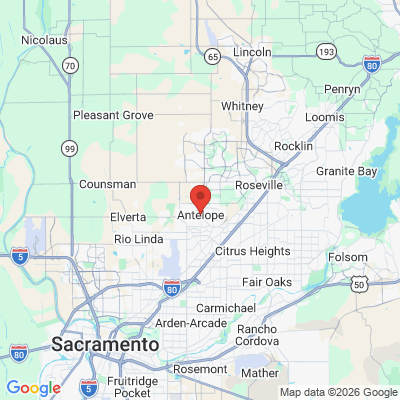 Map to  office in Antelope, CA