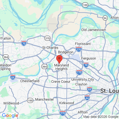 Map to  office in Maryland Heights, MO