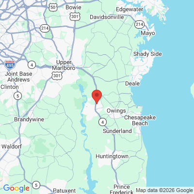 Map to  office in Dunkirk, MD