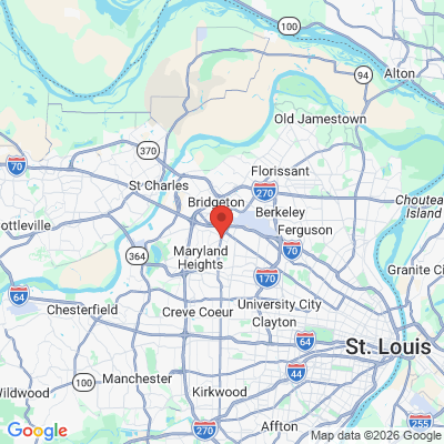 Map to  office in Saint Ann, MO