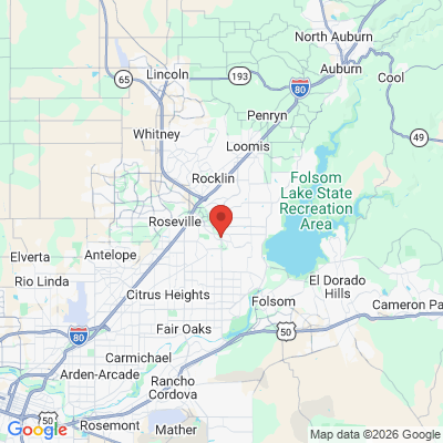 Map to  office in Roseville, CA