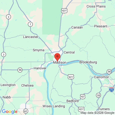 Map to  office in Madison, IN