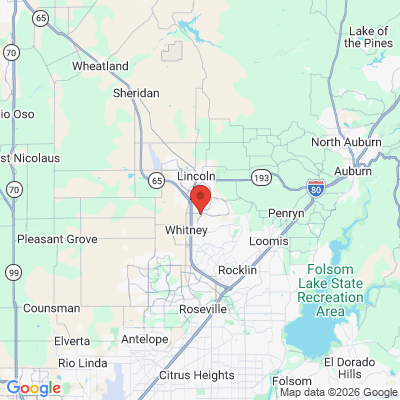 Map to  office in Lincoln, CA