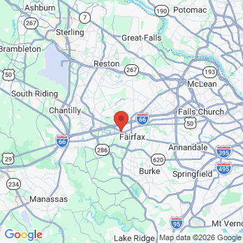 Map to Fairfax Modern Dentistry  office in Fairfax, VA