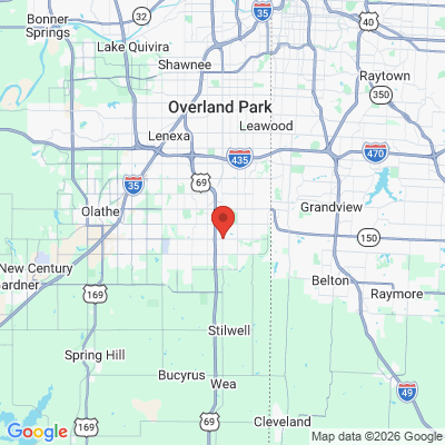 Map to  office in Overland Park, KS