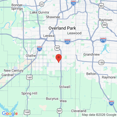 Map to  office in Overland Park, KS