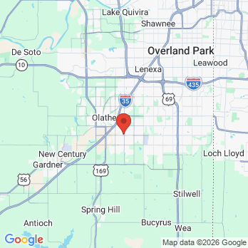 Map to Dental Care Olathe office in Olathe, KS