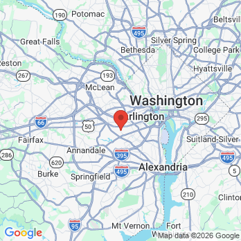 Map to Premier Dental office in Arlington, VA