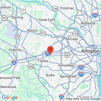 Map to Nova Family Dentistry: Dr. Namrata Kaur office in Fairfax, VA