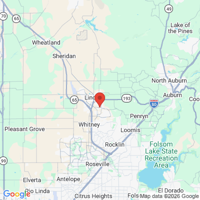 Map to  office in Lincoln, CA