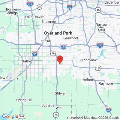 Map to  office in Overland Park, KS