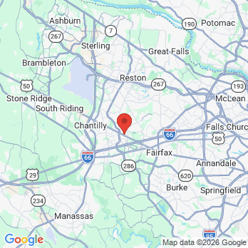 Map to Pender Dental Care office in Fairfax, VA