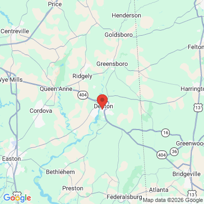 Map to  office in Denton, MD