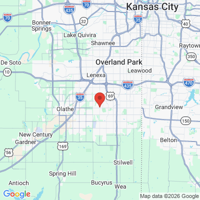 Map to  office in Overland Park, KS
