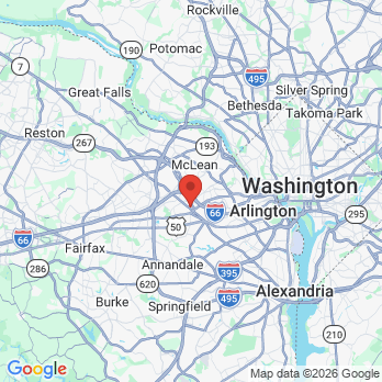 Map to Advanced Dental Solutions office in Falls Church, VA