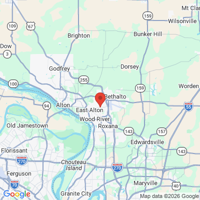Map to  office in East Alton, IL