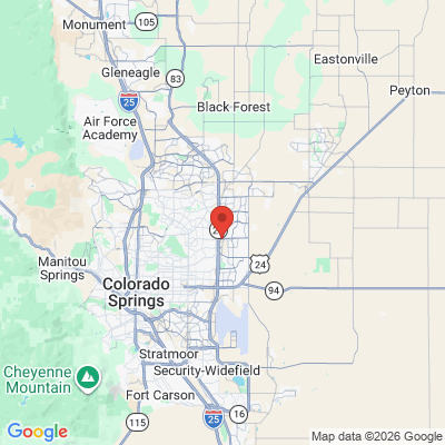 Map to  office in Colorado Springs, CO