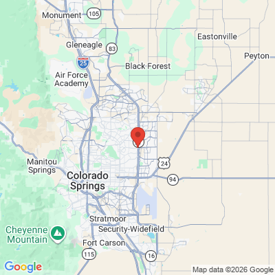 Map to  office in Colorado Springs, CO