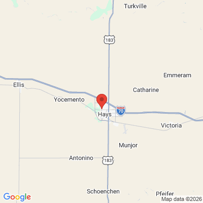 Map to  office in Hays, KS