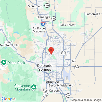 Map to  office in Colorado Springs, CO
