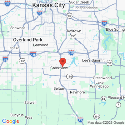 Map to  office in Grandview, MO